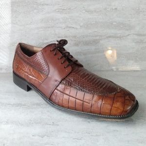 STACY ADAMS Snake Skin Derbys Shoes
